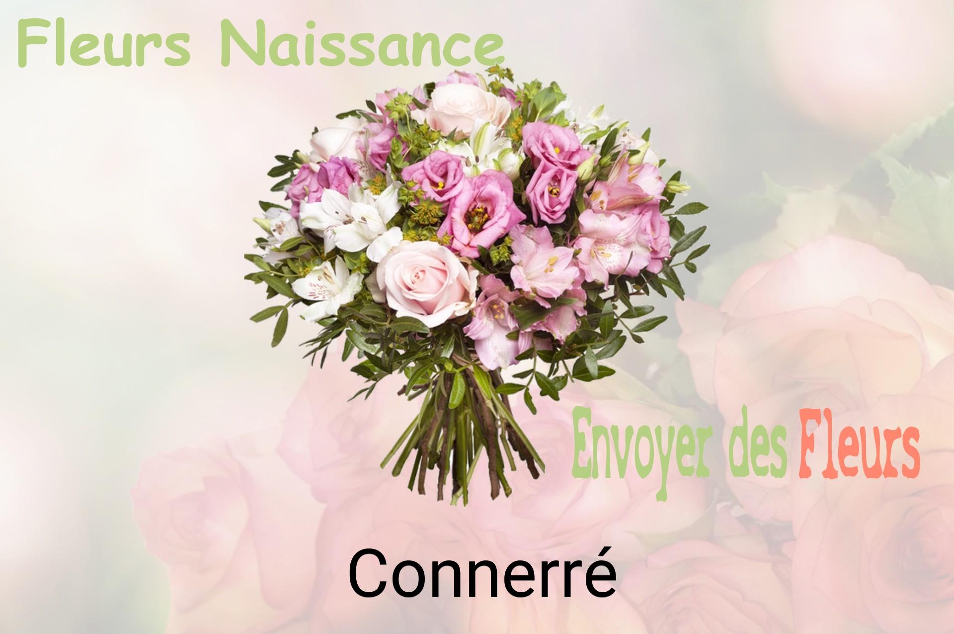 Bouquet de fleurs de naissance livré à Connerré